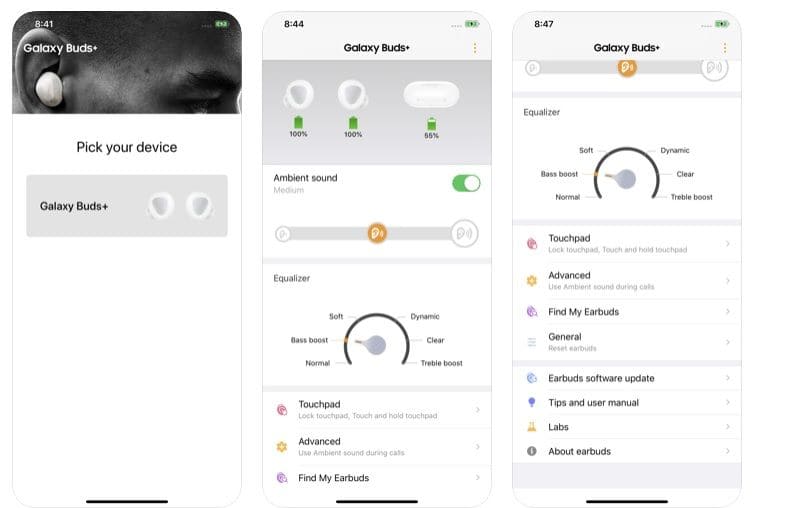 Приложението Galaxy Buds Plus Приложението Galaxy Buds Plus
