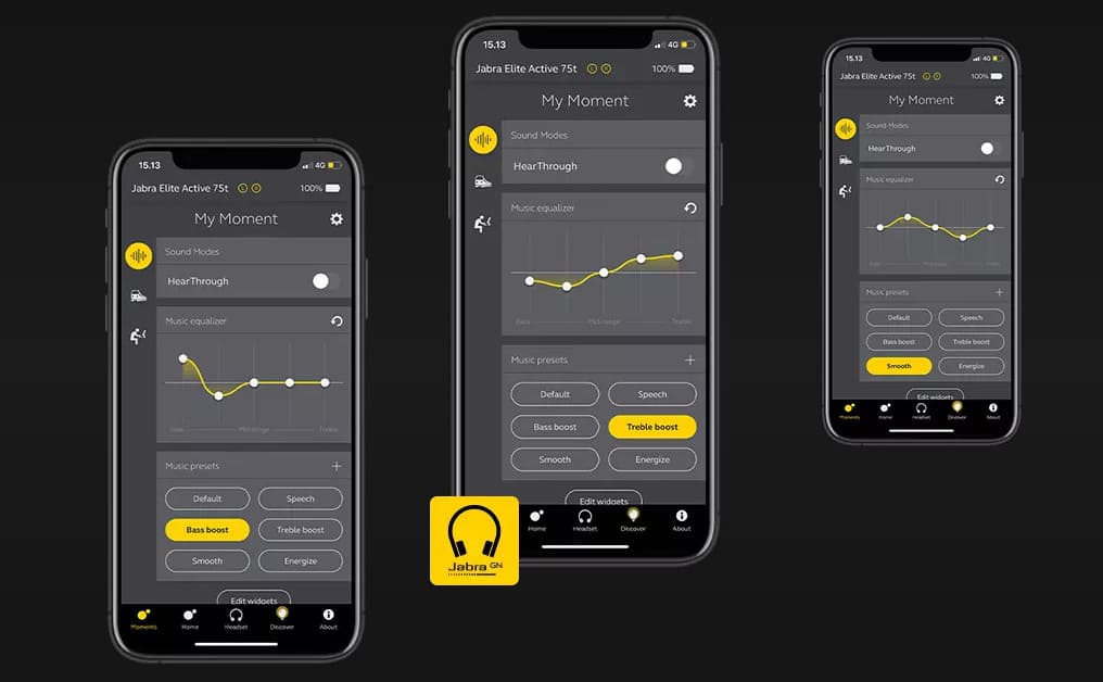 Приложение Jabra Elite Active 75t Приложение Jabra Elite Active 75t