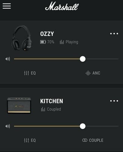 Маршал Bluetooth App